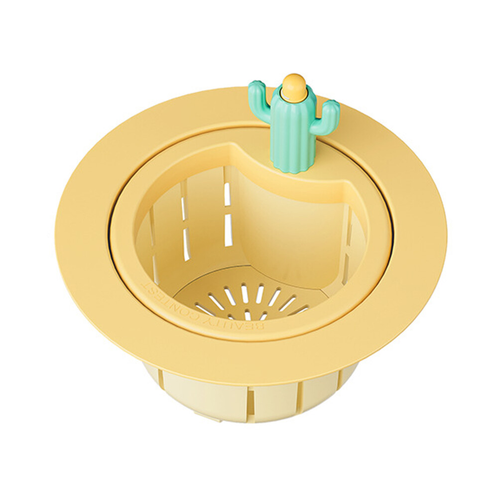 (yellow type2) Sink Drain Clear And Functional With Cactus Filter Sink Residue-image-OPC-PN9SVS5-NEW