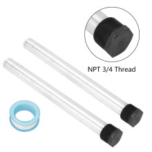 2pcs 21X235mm Magnesium Anode Rod for Water Heater NPT3/4 Thread