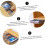 SelfAdhesive Under Desk Drawer Organizer Gray 2Pack Plastic PullOut Hidden Storage No Drill Installation 5