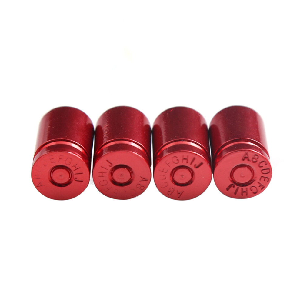 4Pcs Aluminum Tire Valve Stem Caps Set - Multicolor, Universal Fit 8701364075469