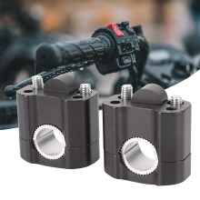 Verstellbarer Aluminiumlegierungs-Motorradlenker-Erhöhung 22mm/28mm Schwarz