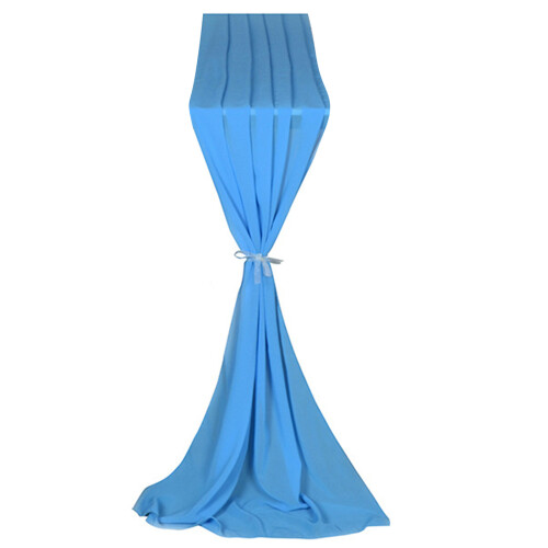 Unique Chiffon Table Runner for Cake Table Create-Lake Blue
