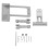 1/10 RC-Servo-Halter SCX10 III AR45P Ti-Farbe 2