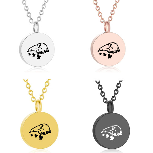 Memorial Locket Urn Container Ashes Necklace Locket Neck-silver 1
