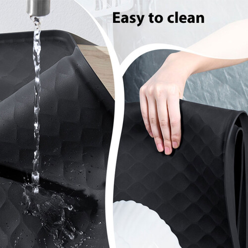 (navy blue) Effortless Cleaning Refrigerator Top Protector Say Goodbye To Mess 2