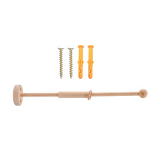 Nursery Cribs Toy Arm Wood Bed Bells Holder for Baby Sleep- D