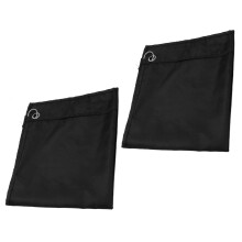 2PCS Horse Training Flag, Abrasion-Resistant Nylon, Portable Black