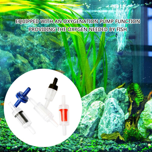30PCS Plastic Check Valves for Aquarium-Black large stop val 2