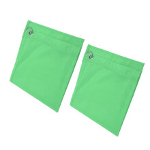 2PCS Green Nylon Horse Training Flags, Durable Equestrian Flags for Activity