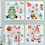 Christmas Window Clings Stickers Set Double Sided-DJ4035 6