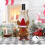 Couverture de bouteille de vin de noël, décor de joyeux noël,-B 5