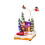 Figurine de maison de noël avec lumière Led, antenne rotative 1