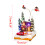 Figurine de maison de noël avec lumière Led, antenne rotative 2