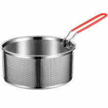 Durable Stainless Steels Fry Basket for Home Restaurant Use-L