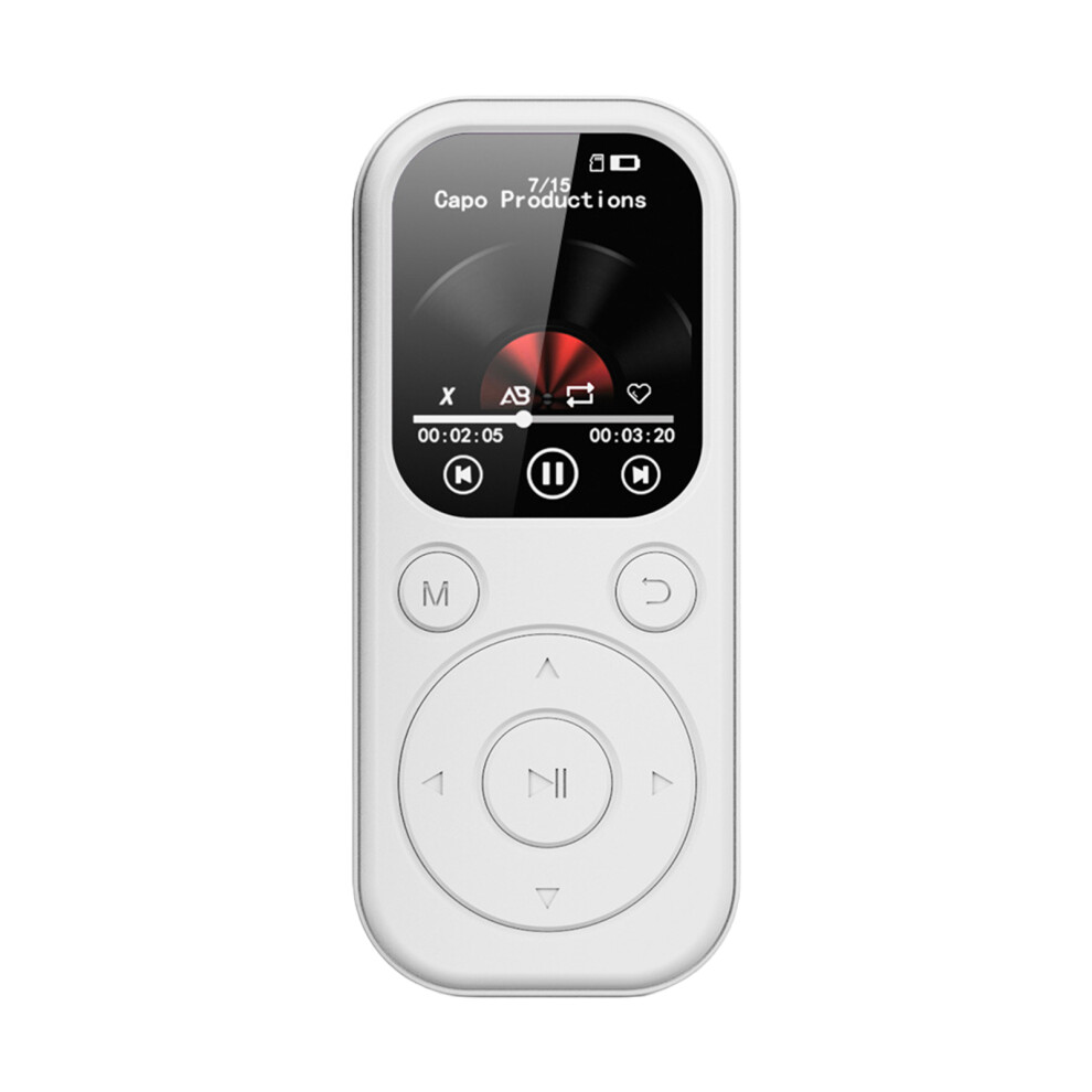 White (White) Durable Mp3 Player Enjoy Favorite Music Anywhere Anytime With