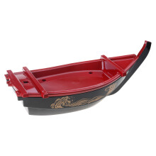 Serving Plate Sushi Display Plate Plastic Texture for-Red small