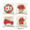 Kerst Kussenslopen 18 "x 18" Kerstversiering Auto Bloem-3 4