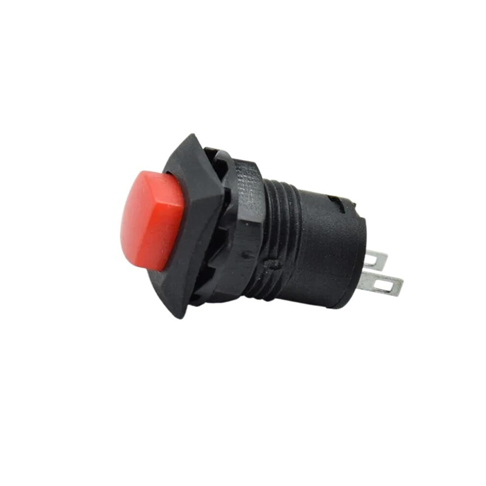 Square Button Switch Momentary Latching On/Off 12Mm 3A 125V, 1.5A 250V Ac Reset Switch 5Pcs Red 9067246065270