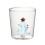 3D Drinking Glass Cup with Christmas-  White Jade Christmas 1