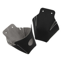 Leather Toecaps for Roller Skates WearResistant Cushioned Replaceable Black Leather Covers 2 Pieces for Skating Shoes