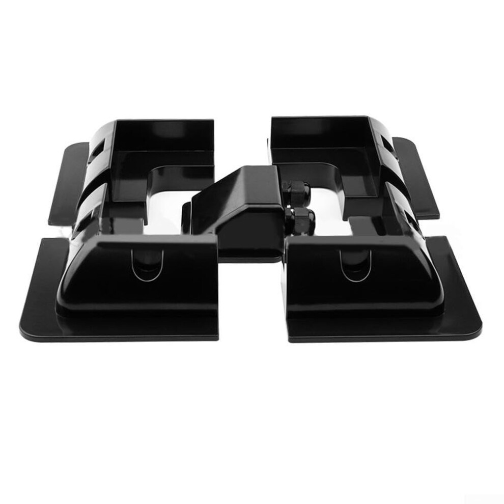 Solar Panel Brackets 5 Piece Set Uv Resistant Abs For Drill Installation On Boats Caravans Roofs Junction Box Black 9105992415687