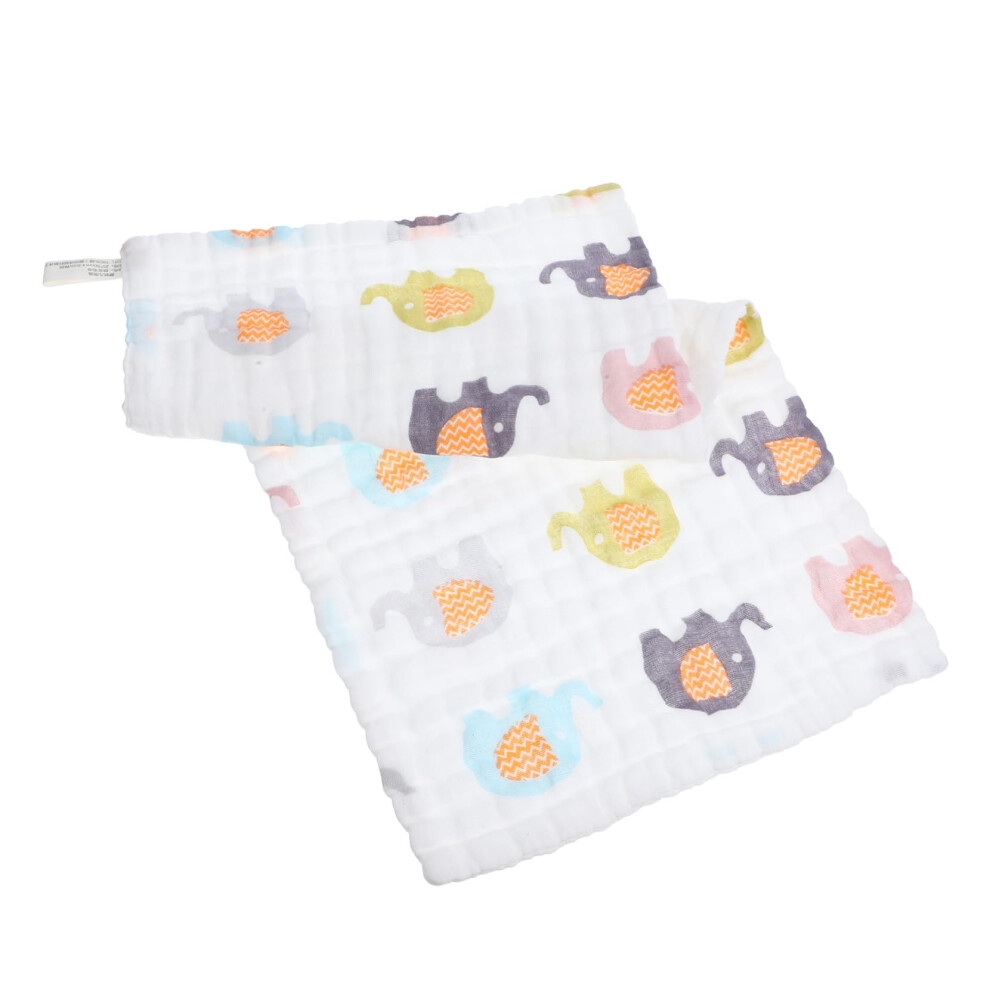 Soft Cotton Cartoon Washcloths Multipurpose Baby Burp Cloths Drool Towels Lightweight Absorbent Newborn Bath Shower