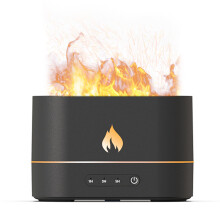 Aromaterapidiffuser Flammediffuser Realistisk flammeeffekt Justerbar lysstyrke Essensiell oljediffuser Ultra stille Automatisk avstengning Bærbar