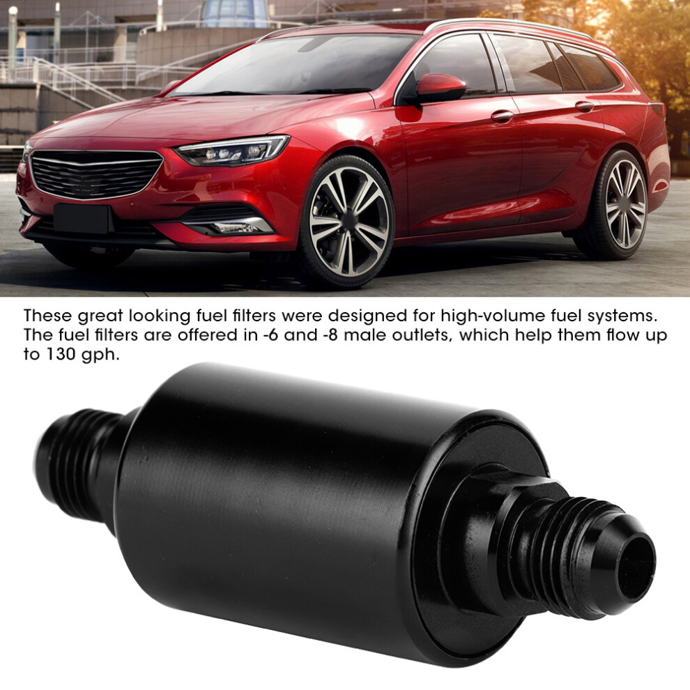 Aluminum Alloy An6 In-Line Fuel Filter Universal Car Modification 4671364083440