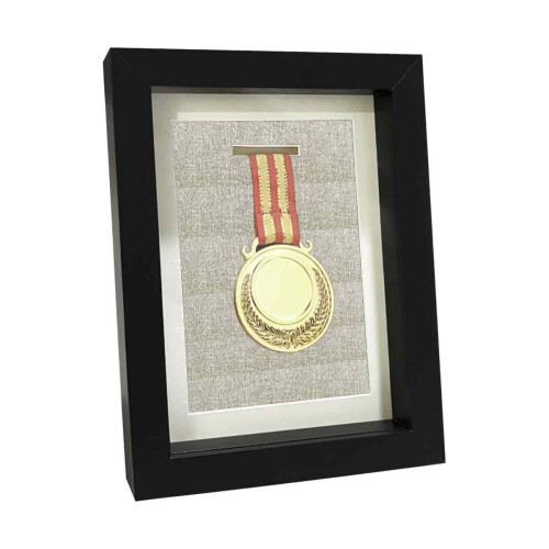 Precious Memory Keepsake Box, Ideal Gift For Achievers With Versatile Size Options And Elegant Wood Frame Style, Multi Use Medal Display Shadow Box Fo