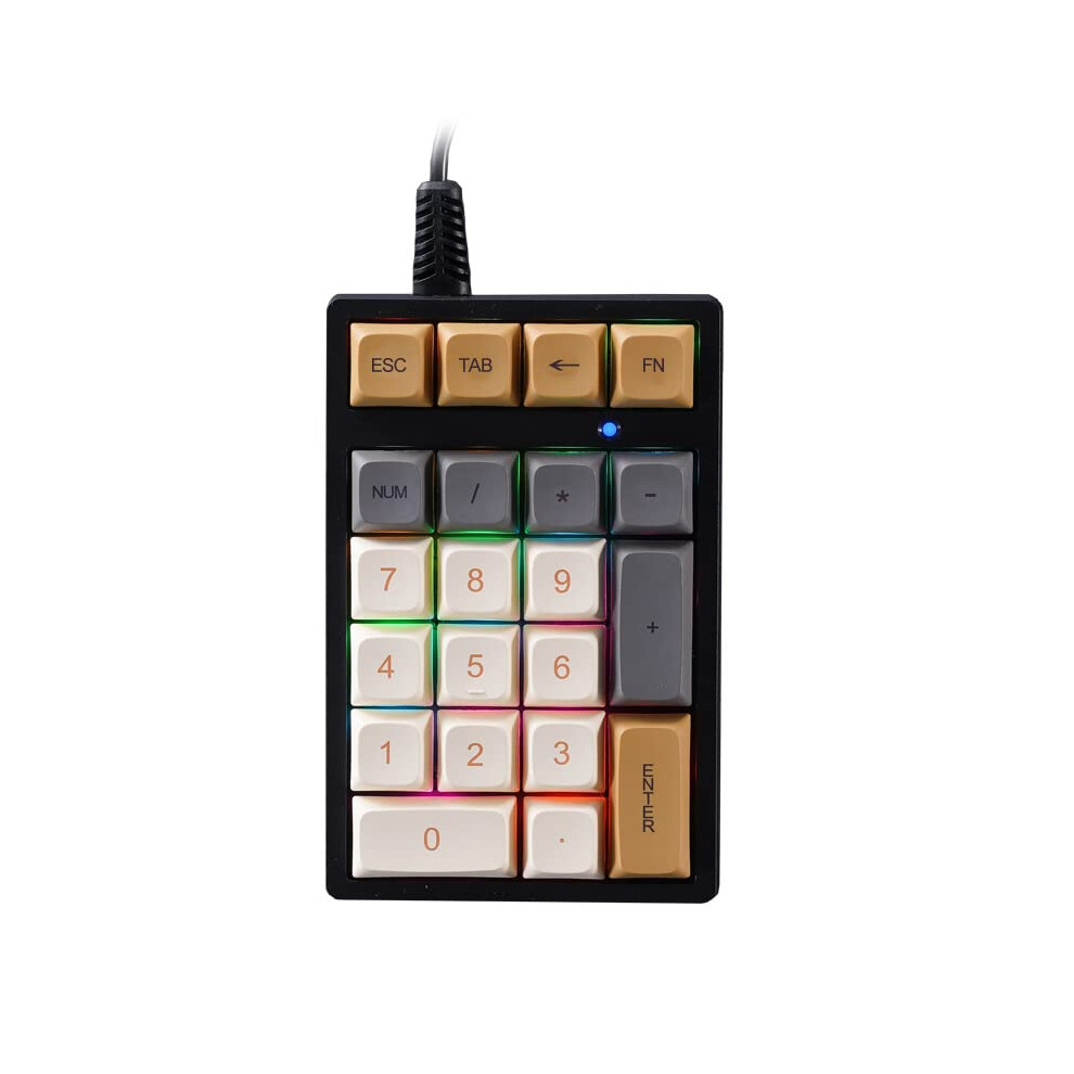 Mini Number Pads 21Key Numpad For Laptop And Desktop Compact Numeric Keypad With Pbt Thermal Sublimation Keycaps Orange 9067246065515