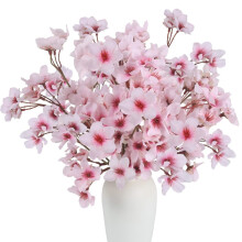 Silk Cherry Blossom Curtain, Artificial Flowers: Artistic Touch for Your Interiors, Lifelike Beauty Adds Dimension to Home Decor