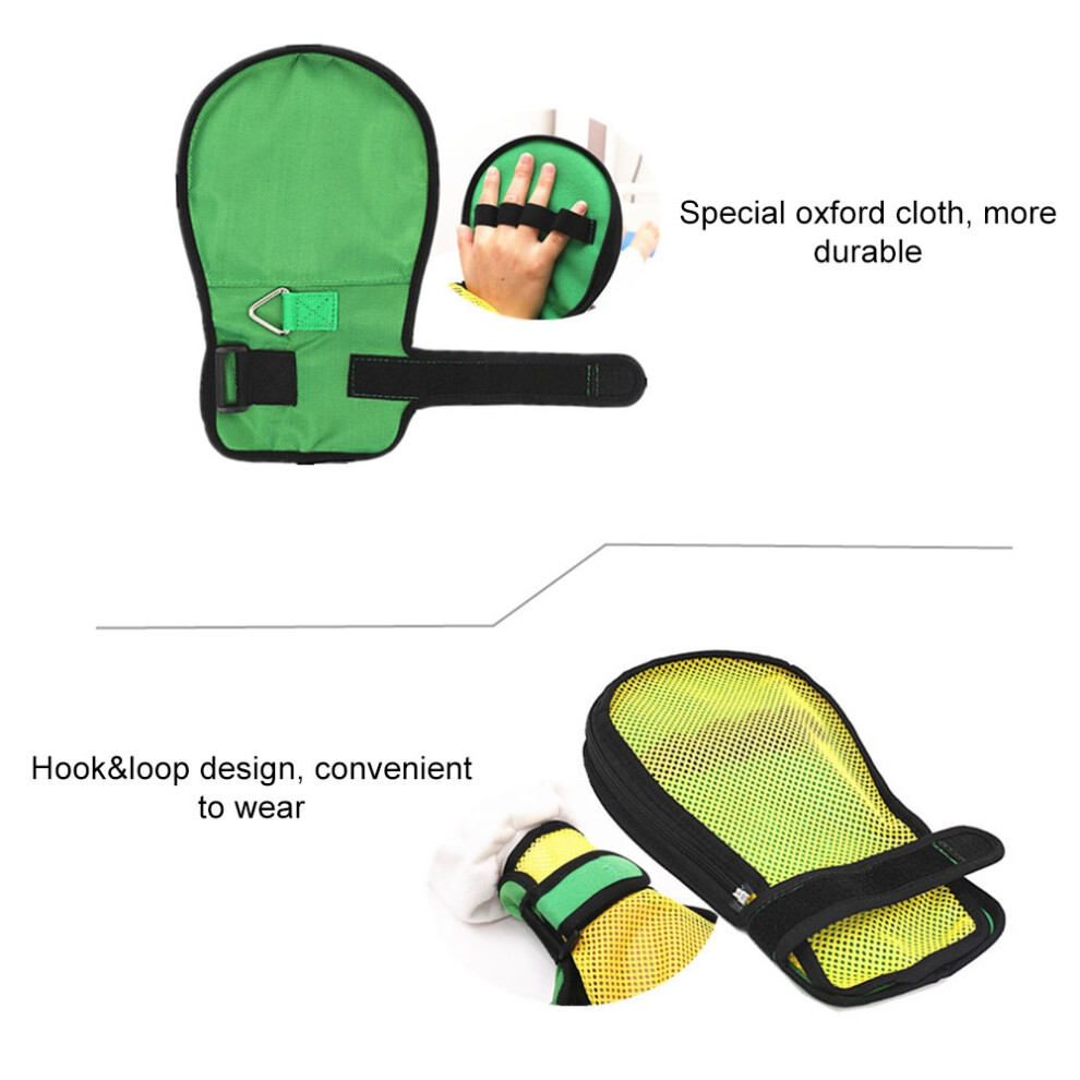 Patient Restraint Gloves with Breathable Mesh, Adjustable, Durable oxford Cloth