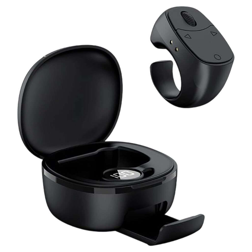 Remote Control Page Turner Ring Remote Clicker For Phones And Cameras Selfie Video Recording Accessory Black 9105992416325