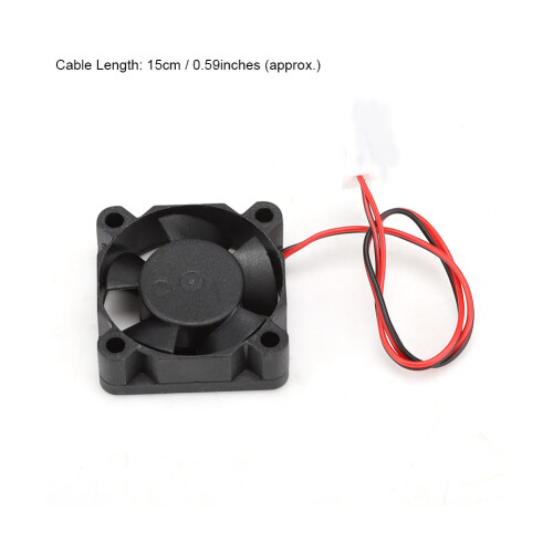 24V 30x30x10mm schwarzer Mini-Lüfter 2,35 CFM 4 Stück