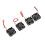 24V 30x30x10mm schwarzer Mini-Lüfter 2,35 CFM 4 Stück 7