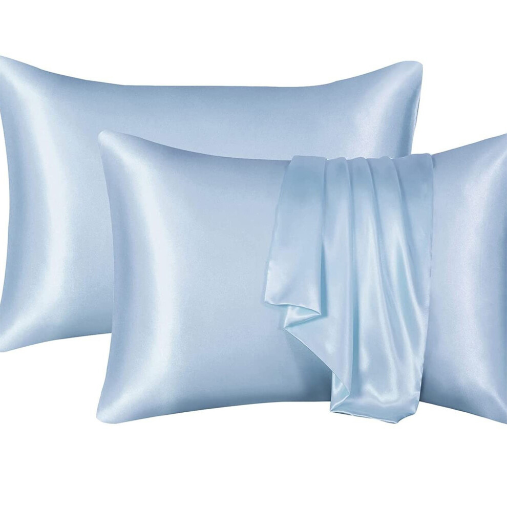 Elegant Pillow Covers 50x66cm Optional Color With-Sky Blue