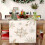 Winter Table Runner Snowflake Pattern Tablecloth White-33X183cm 7