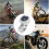 Handlebar Watch Motorcycle Handlebar Mount Clock  Waterproof Shockproof Compact Timekeeping Clock For Cycling  Silver 3