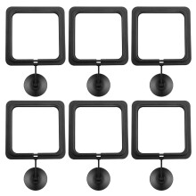 Water Floating Plant Holders Rings Fish Feeding-Black square