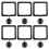 Water Floating Plant Holders Rings Fish Feeding-Black square 1