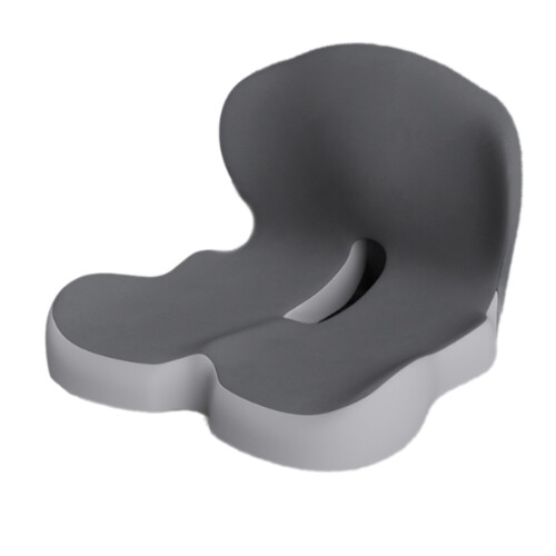 Memory Foam Seats Cushion And Backrest-Double gray color co