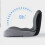 Memory Foam Seats Cushion And Backrest-Double gray color co 5