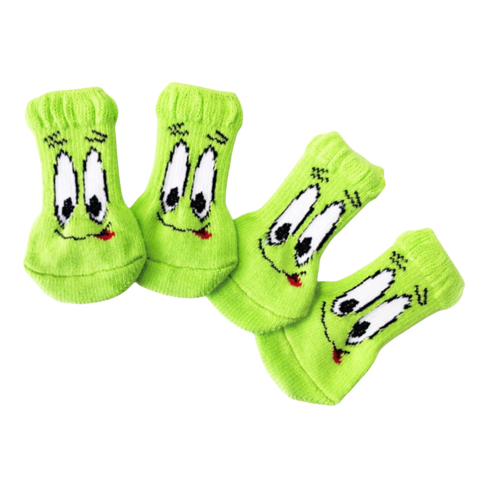 4pack Durability Dog Socks Thickened Paws Protectors Outdoor-L