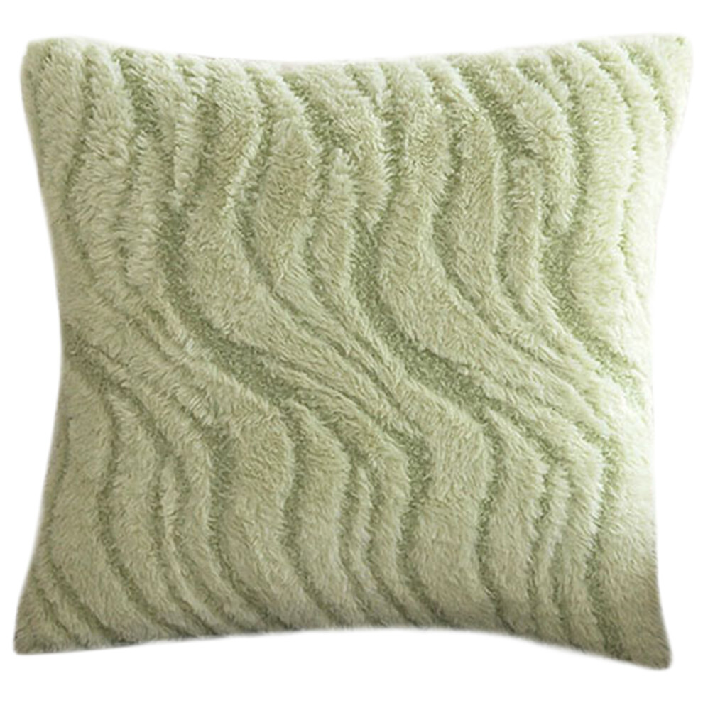 Elegant Water Waving Pattern Pillow-Green 4545 pillowcase