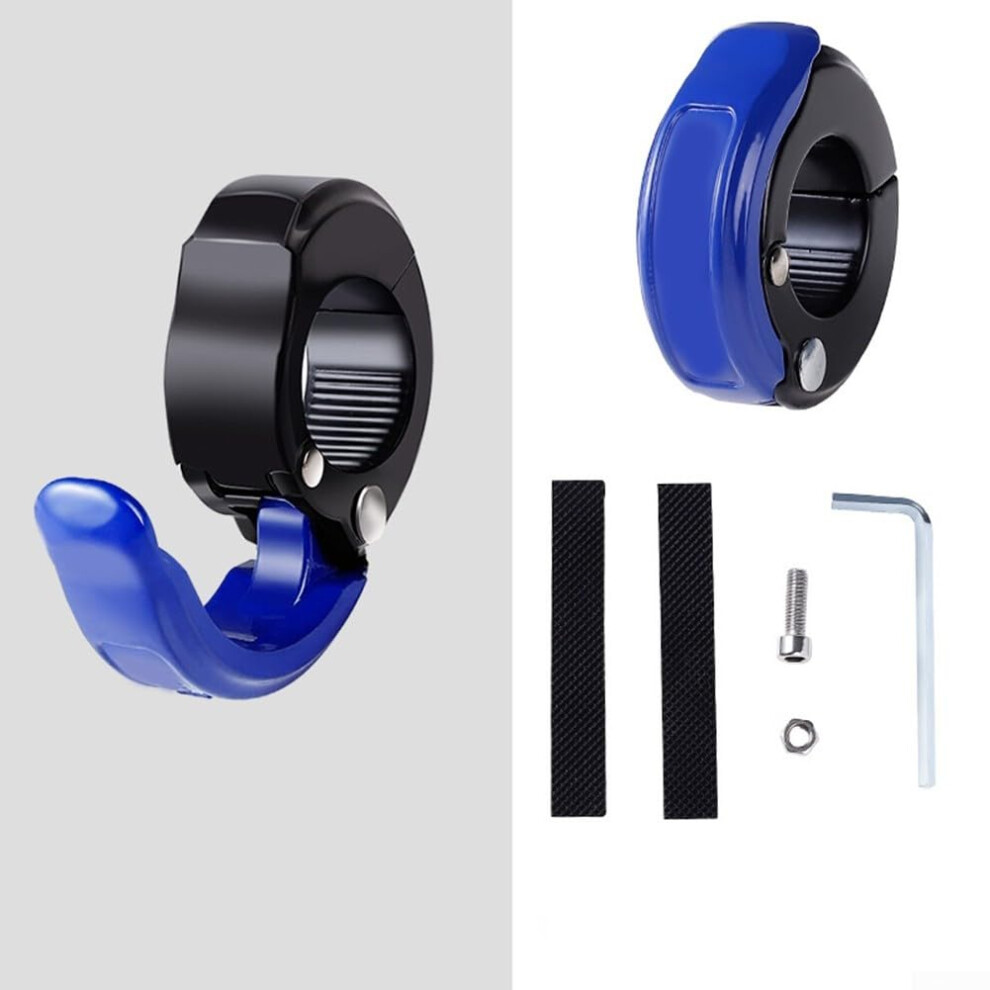 Aluminium Alloy Motorcycle Handlebar Hook For Scooter Round Tube Front 2024Mm Punch Hanger Mounted Blue 9323874209944
