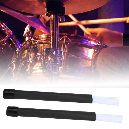 Jazz Drum Nylon Brush with Retractable Handle Percussion Accessories 1 Pair 2