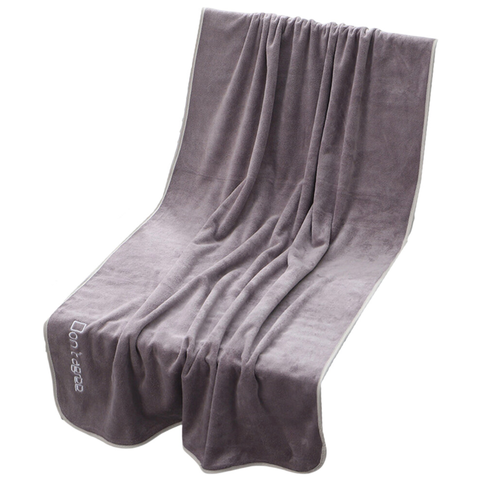 Extra Large Bath Towel Highly Absorbent Quick-Misty Rain Gray
