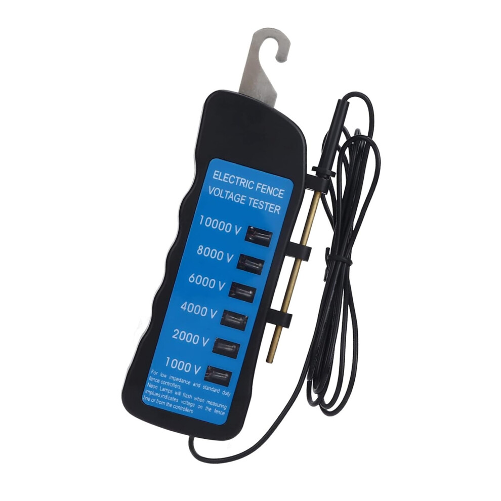 Electric Fence Tester 10000V Nonabs Construction 6 Led Indicators For Farm Fence Systems Electric Meter Testing Device 9339159472767