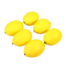 Limoni artificiali dall'aspetto realistico per decorazioni, frutta artificiale dall'aspetto realistico per allestimenti da tavola, oggetti di scena