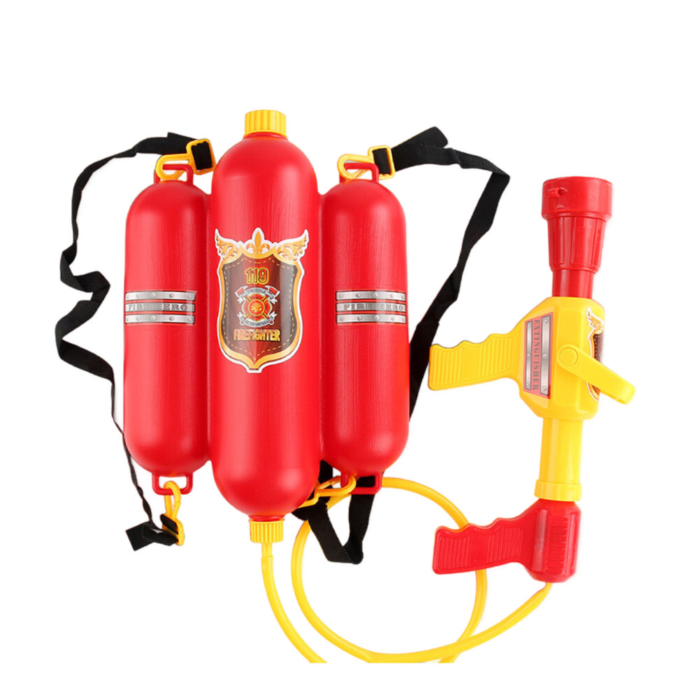 (Type1) Firefighter Toy Backpack For Kids Fun Water Play Toy Simulated 4161325093996